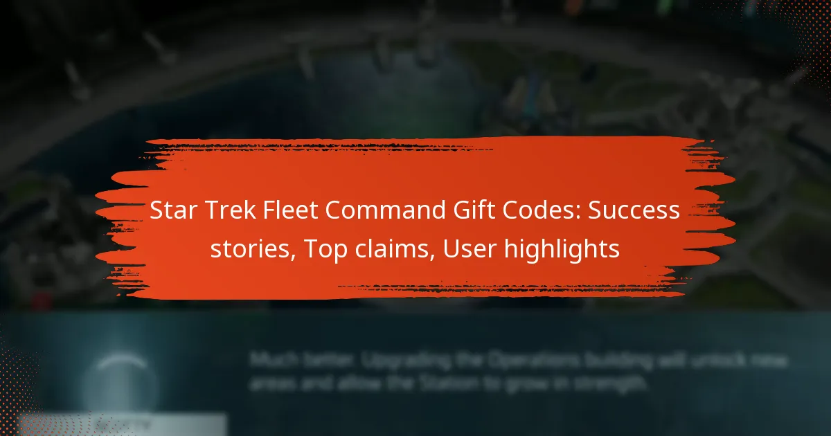 Star Trek Fleet Command Gift Codes: Success stories, Top claims, User highlights
