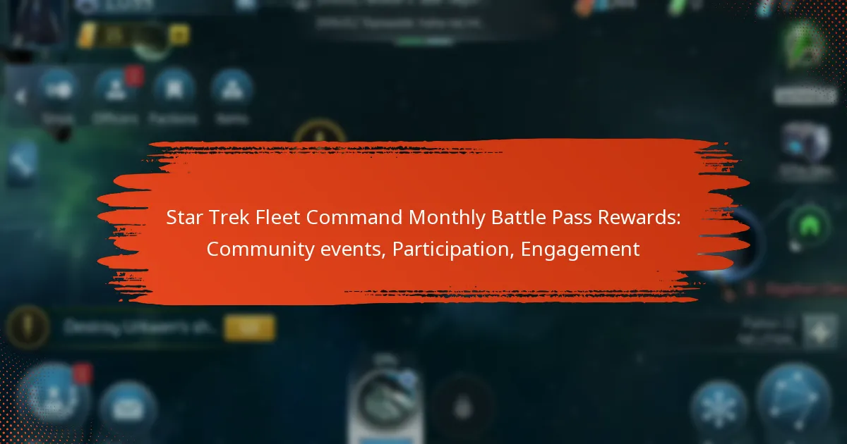 Star Trek Fleet Command Monthly Battle Pass Rewards: Community events, Participation, Engagement
