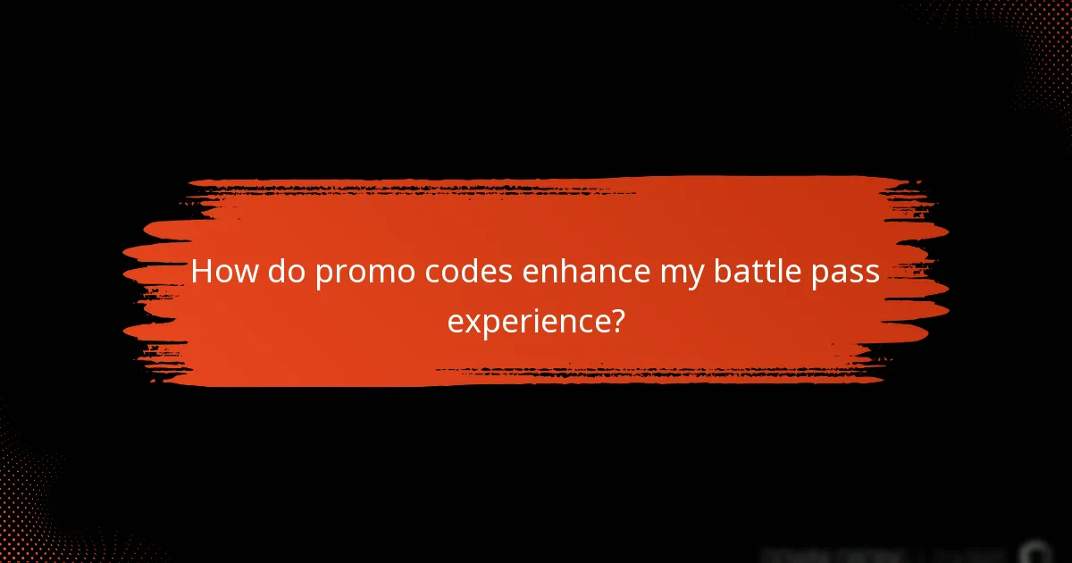How do promo codes enhance my battle pass experience?