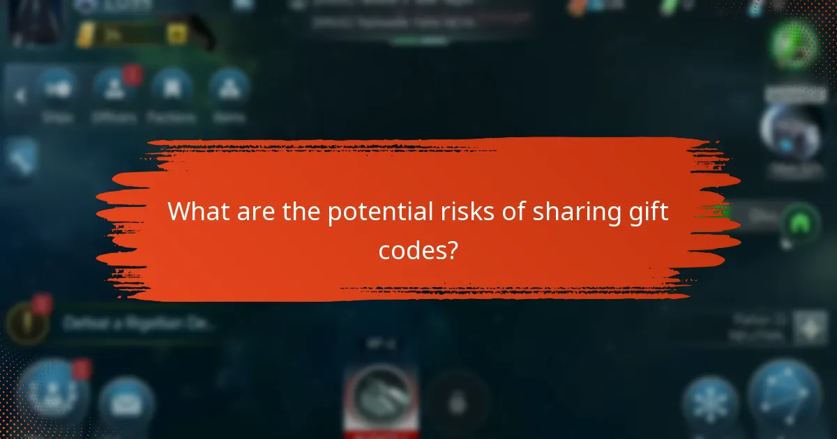 What are the potential risks of sharing gift codes?