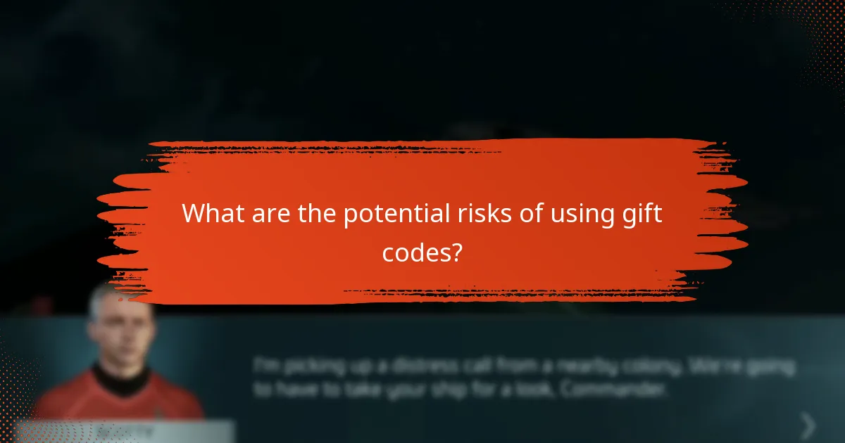What are the potential risks of using gift codes?
