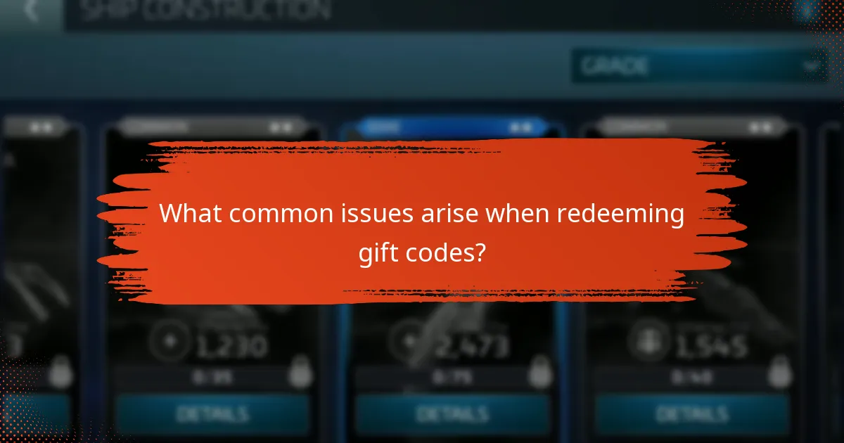 What common issues arise when redeeming gift codes?