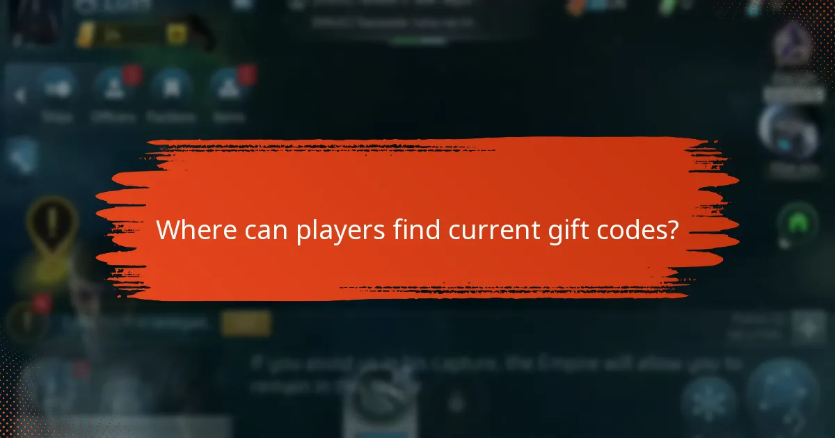 Where can players find current gift codes?